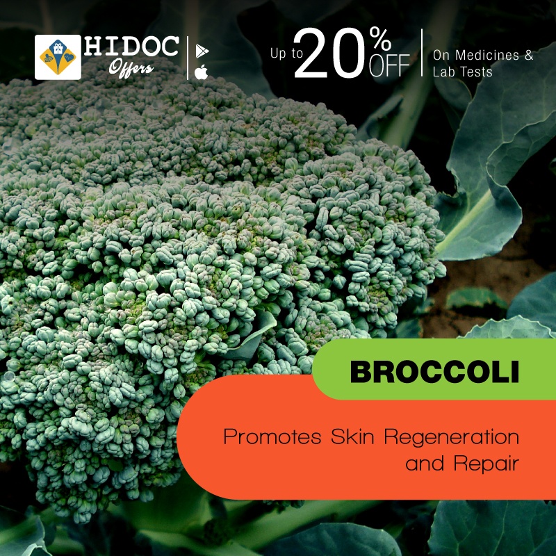 Health Tip - Broccoli - Promotes Skin Regeneration and Repair