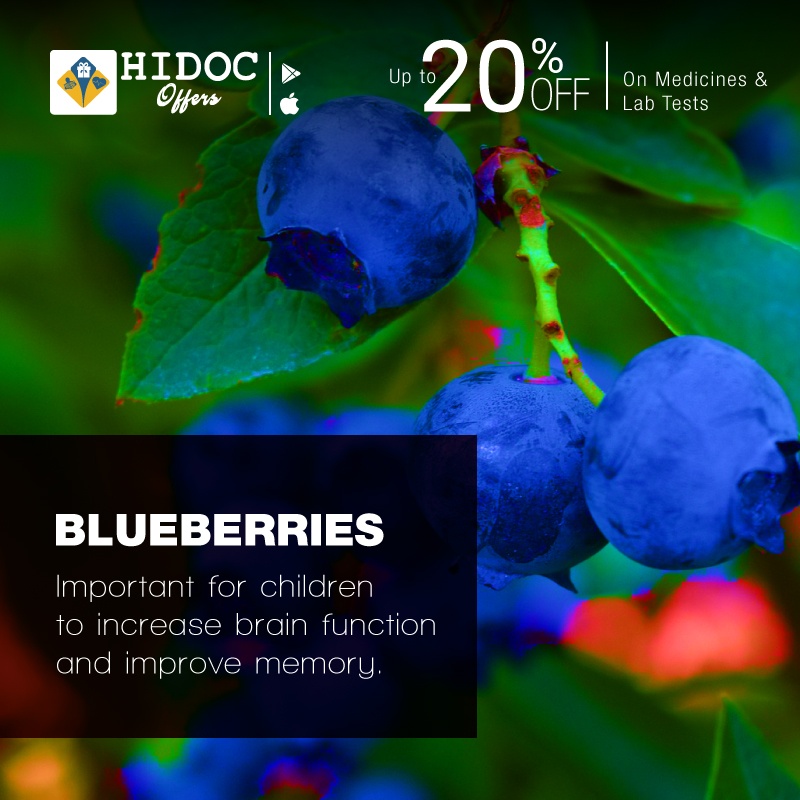 Health Tip - Blueberries - Important for children to increase brain function and improve memory. 