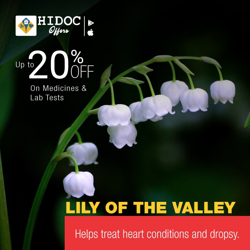 Health Tip - Lily of the valley... Helps treat heart conditions and dropsy.  
